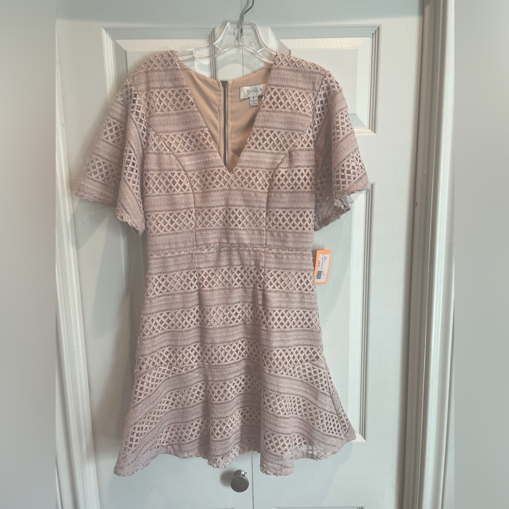 Shilla lace mini dress